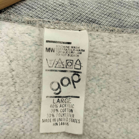 ギャップ Gap 70S 切り替え プルオーバー クルーネック スウェット シャツ メンズ import:L