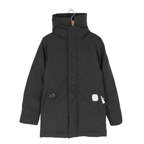 ピレネックス Pyrenex ANNECY アヌシー ブラックワッペン フーデッド ダウンジャケット メンズ import:XS