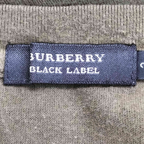 バーバリーブラックレーベル BURBERRY BLACK LABEL 袖ロゴ ポケットTシャツ レディース JPN:2