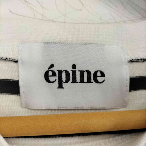 エピヌ epine ボーダー ハートロゴ tee レディース