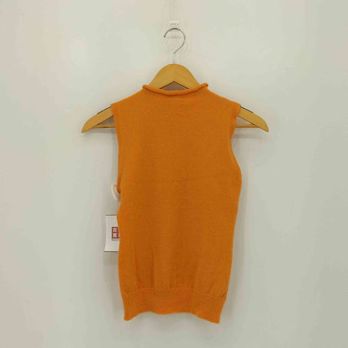 イッセイミヤケ ISSEY MIYAKE ロールネック ストレッチ ウールニットベスト レディース JPN:L