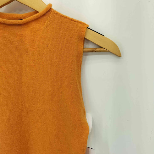 イッセイミヤケ ISSEY MIYAKE ロールネック ストレッチ ウールニットベスト レディース JPN:L