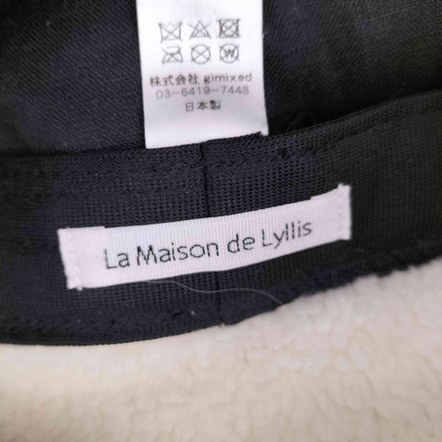 ラメゾンドリリス La Maison de Lyllis ボアキャップ パイロット キャップ ハンター キャップ HIMA レディース FREE