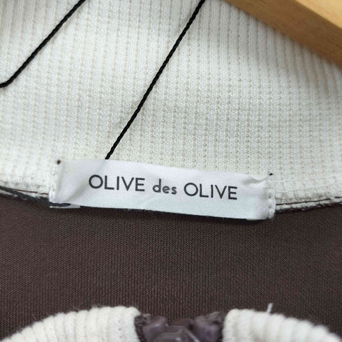 オリーブデオリーブ OLIVE des OLIVE リボントラックジャケット レディース FREE