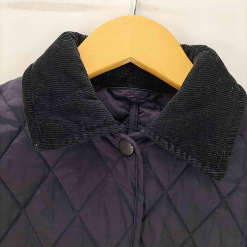 バブアー Barbour SHAPED LIDDESDALE シェイプ リデステイル 襟コーデュロイ キルティング ジャケット ロゴ 刺繍 レディース import:M