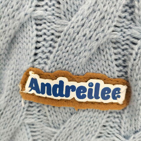 andreilee ケーブル編みチルデンニットセーター メンズ JPN:S