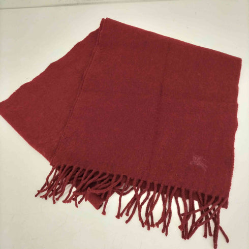 バーバリーズ BURBERRYS 80-90S MERINO WOOL メリノウール フリンジ マフラー レディース