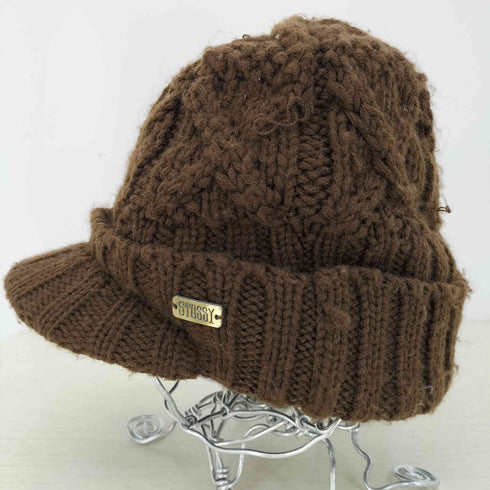 ステューシー Stussy 00s ロゴパッチ ツバ付 ニットキャップ メンズ