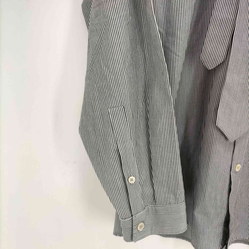 ザラ ZARA ボウタイ L/Sストライプシャツ メンズ import:M