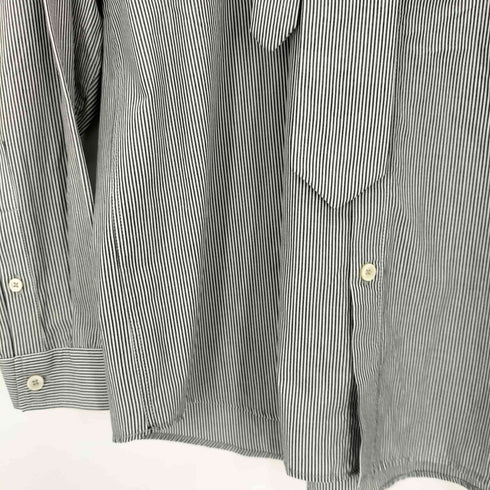 ザラ ZARA ボウタイ L/Sストライプシャツ メンズ import:M
