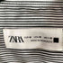 ザラ ZARA ボウタイ L/Sストライプシャツ メンズ import:M