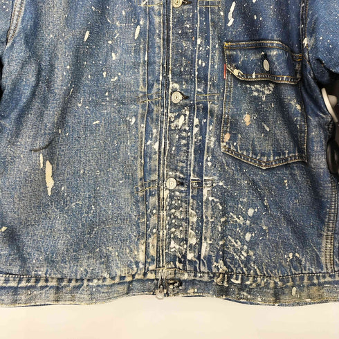 TOLQ Trompe L’oeil Printed Jacket 1950 Type-1 T-Back 転写 デニムジャケット メンズ 38