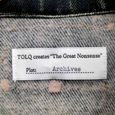 TOLQ Trompe L’oeil Printed Jacket Type-4 トロンプルイユ 転写 デニムジャケット メンズ 42