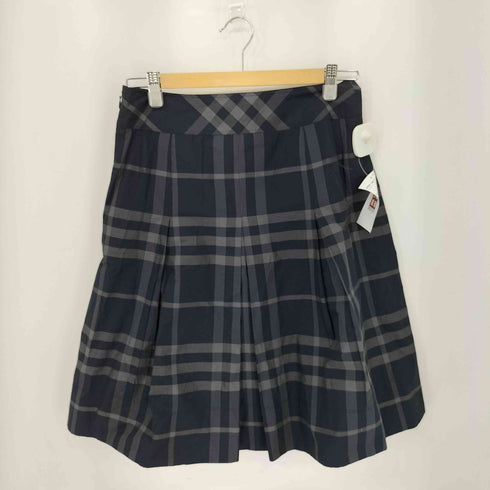 バーバリーロンドン BURBERRY LONDON ボックスプリーツ ノバチェックスカート レディース 38