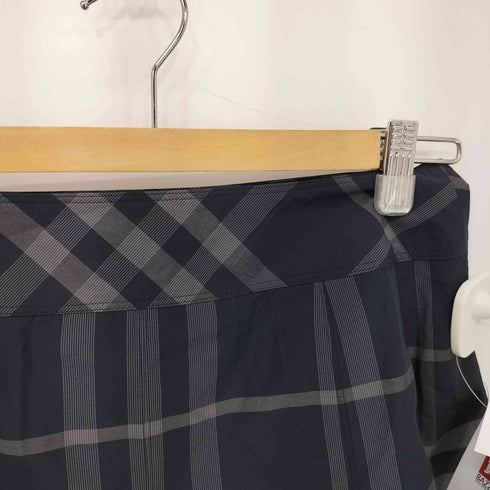 バーバリーロンドン BURBERRY LONDON ボックスプリーツ ノバチェックスカート レディース 38