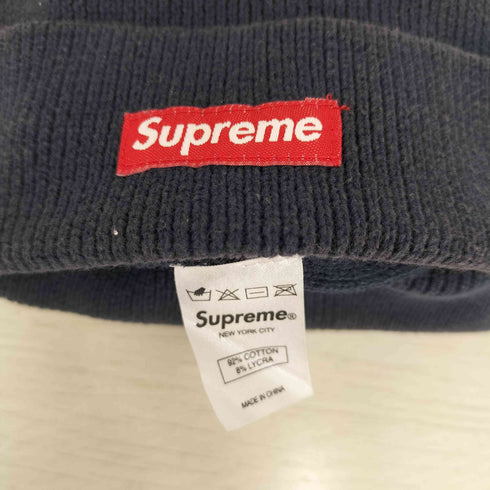 シュプリーム Supreme ライクラ混 ロゴ刺繍 ニット帽 メンズ