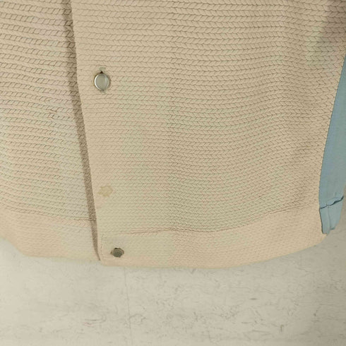 San Remo 50-60s テクスチャー切替 レーヨン オープンカラーシャツ メンズ import:M