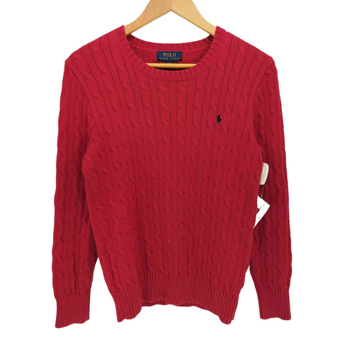 ポロラルフローレン POLO RALPH LAUREN ポニー 刺繍 コットン ケーブル ニット セーター メンズ 160