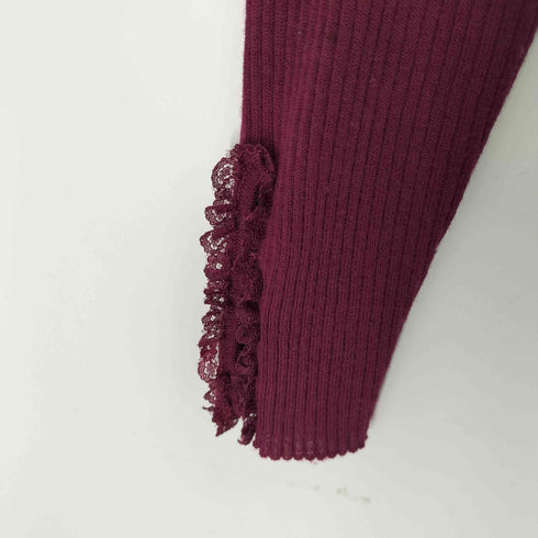 スーパービューティ super beauty 総柄 スパンコール刺繍 レースニット Y2K レディース JPN:40