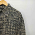 クレイボーン Claiborne 100% SILK シルク 総柄 S/S レギュラーカラー シャツ メンズ import:XL