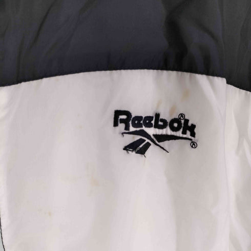 リーボック Reebok 90s ツートン ロゴ刺繍 ナイロンジャケット メンズ import:L