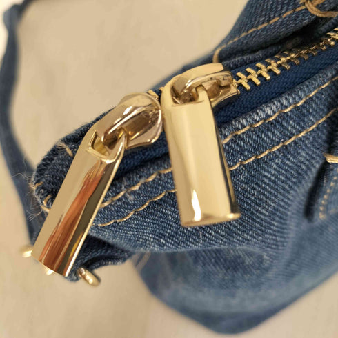 バーニーズニューヨーク BARNEYS NEWYORK インド製 2Way デニム ハンド ショルダーバッグ レディース