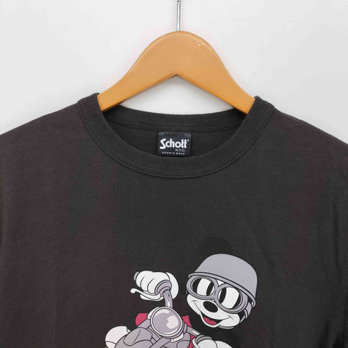 ショット Schott キャラクター グラフィック プリント S/S クルーネック Tシャツ メンズ import:S