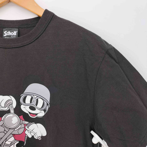 ショット Schott キャラクター グラフィック プリント S/S クルーネック Tシャツ メンズ import:S
