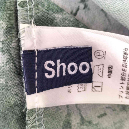 Shoowtime マーブルパターンボウタイレギュラーカラーシャツ メンズ JPN:L
