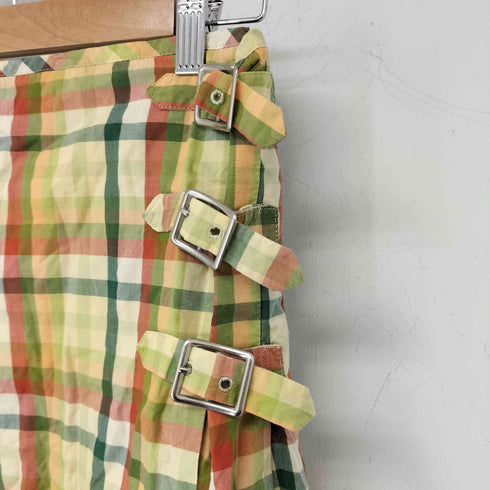 ピーエスポールスミス PS Paul Smith タータンチェック プリーツラップスカート レディース JPN:38