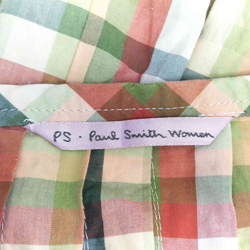 ピーエスポールスミス PS Paul Smith タータンチェック プリーツラップスカート レディース JPN:38