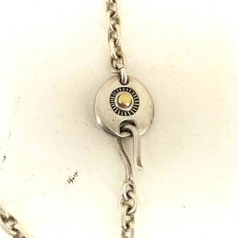 AG FACTORY あるじゃん Silver Necklace (M) K18 ターコイズ コンビトップ ネックレス メンズ