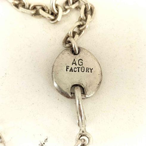 AG FACTORY あるじゃん Silver Necklace (M) K18 ターコイズ コンビトップ ネックレス メンズ