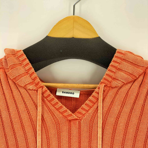 サンドロ sandro Faded Knit Hoodie レディース import:L