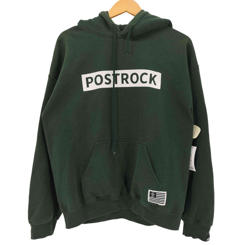TOWER RECORDS GILDAN ボディ POSTROCK ボックス ロゴ プリント スウェット プルオーバー パーカー メンズ import:L