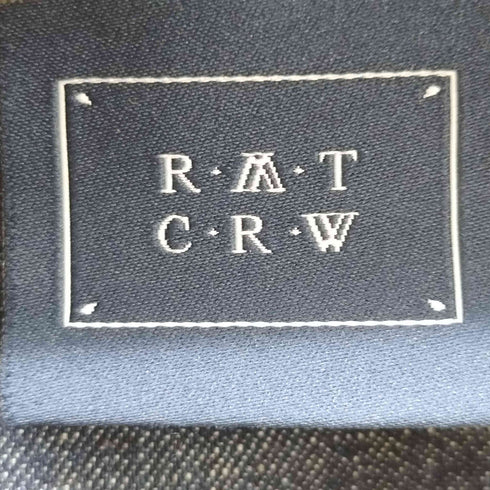 ロマンティッククラウン ROMANTIC CROWN ステッチデザインカットオフデニムシャツ メンズ JPN:L