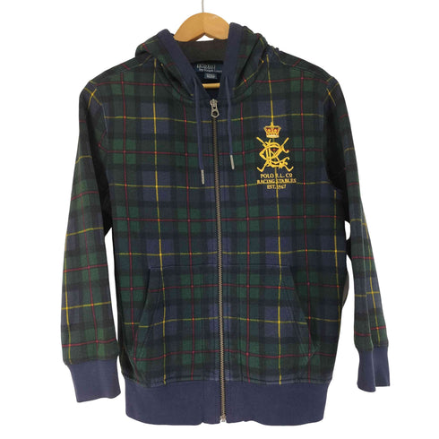 ポロバイラルフローレン Polo by RALPH LAUREN チェックジップアップパーカー メンズ import:M