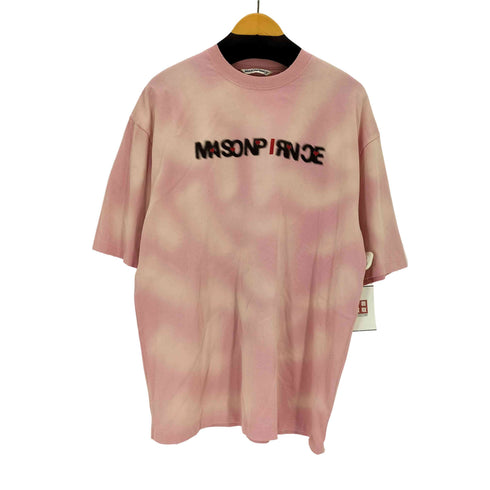 メゾンプリンス mason prince オーバーサイズ ハート刺繍 ぼかしロゴプリントTシャツ メンズ JPN:3