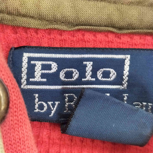 ポロバイラルフローレン Polo by RALPH LAUREN ワッペンダブルフェイスジップアップパーカー メンズ import:M