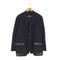 ヨウジヤマモトプールオム Yohji Yamamoto POUR HOMME 90S 丸文字タグ 4釦革貼りジャケット テーラードジャケット ウールギャバジン メンズ JPN:S