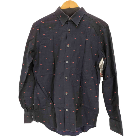 ポールスミス Paul Smith リップ柄 レギュラーカラーシャツ メンズ import:M
