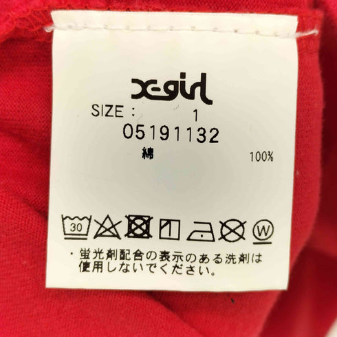 エックスガール X-girl SKATE BOARDS クルーネック Tシャツ レディース JPN:1
