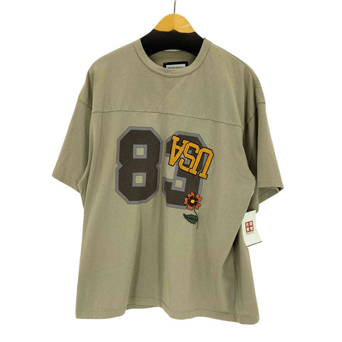 メゾンスペシャル MAISON SPECIAL Numbering USA Embroidery Prime-Over Football Crew Neck T-shirt メンズ JPN:1