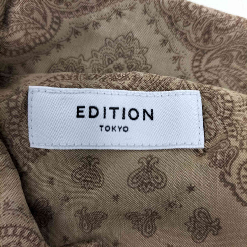 エディション Edition ペイズリーサテンシャツ メンズ JPN:XS
