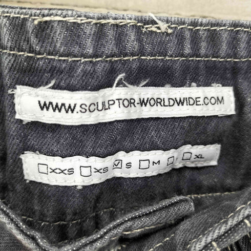 スカルプター SCULPTOR Union Jack Engineered Denim Washed Y2K レディース JPN:S