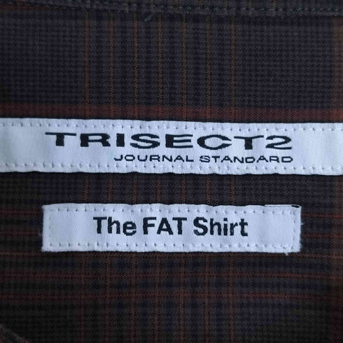ジャーナルスタンダードトライセクト JOURNAL STANDARD TRISECT 19aw FAT BAND DYE The FAT Shirt チェック バンドカラーシャツ メンズ JPN:L