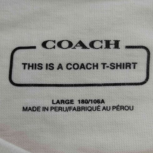 コーチ COACH SIGNATURE T-SHIRT シグネチャー Tシャツ メンズ import:L