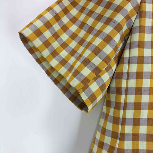 メゾンスペシャル MAISON SPECIAL Color Plaid Half Sleeve Jacket レディース FREE