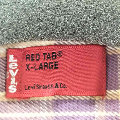 リーバイス Levis RED TAB レギュラーカラーL/S チェックシャツ メンズ import:XL