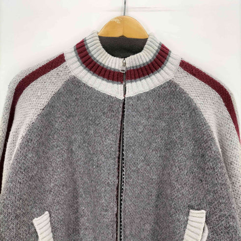 ジェイディッドロンドン JADED LONDON Grey Team 85 Knitted Bomber Jacket メンズ JPN:M